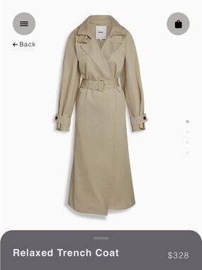 Relaxed Trench Coat - Beige